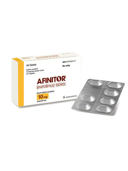 AFINITOR (everolimus) tablets is available.